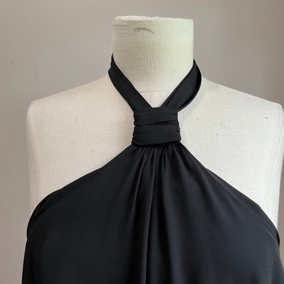 INC International Concepts Black Halter Neck Midi Dress Size XL NWT - Picture 4 of 12